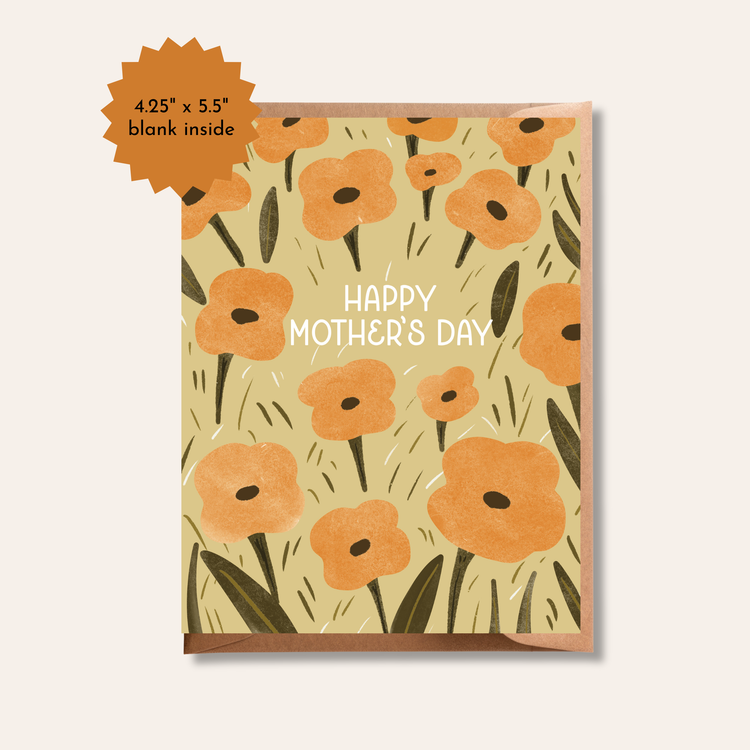 Happy Mother's Day Greeting Card | Flower Field Card