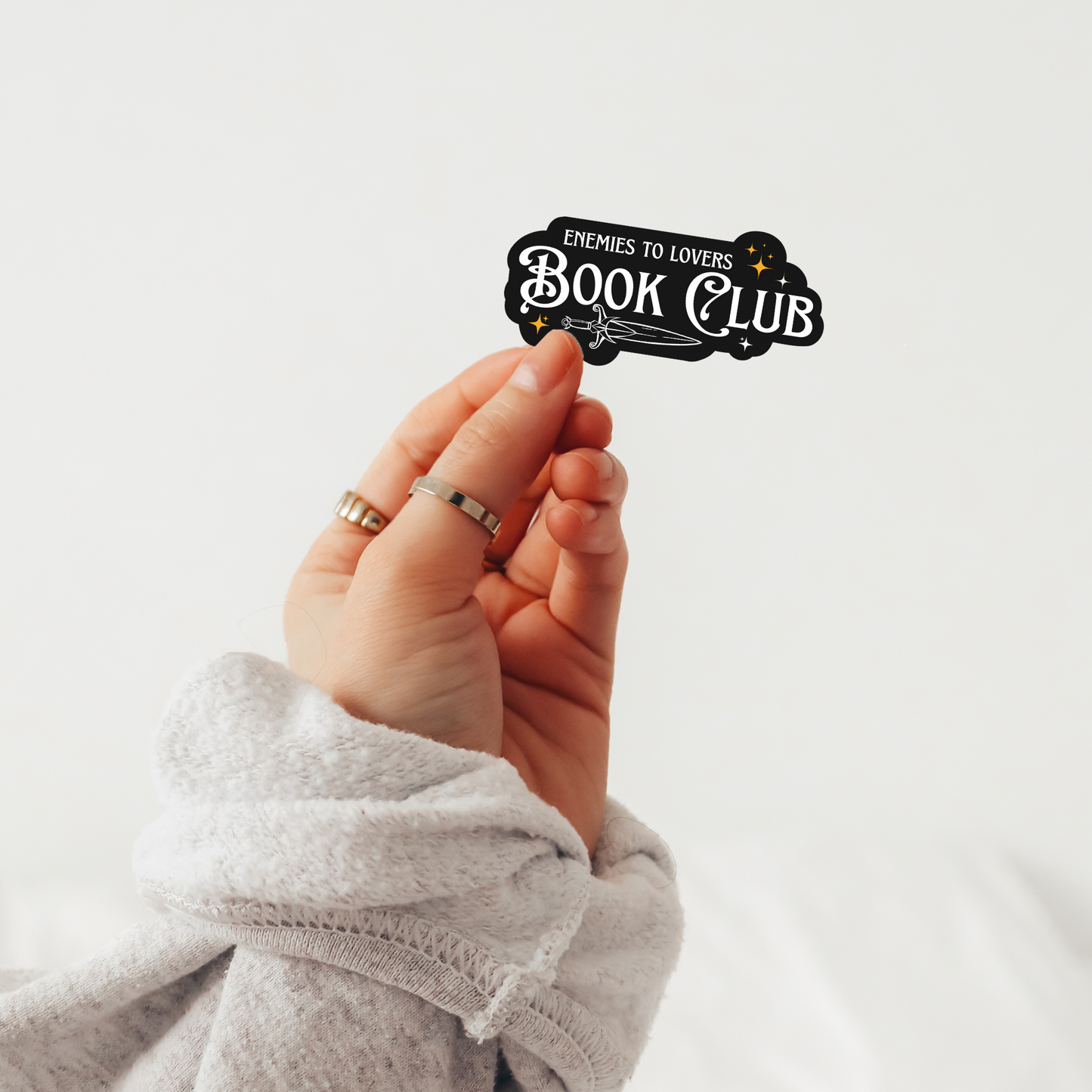 Enemies to Lovers Book Club Sticker | Romantasy Trope Vinyl Sticker