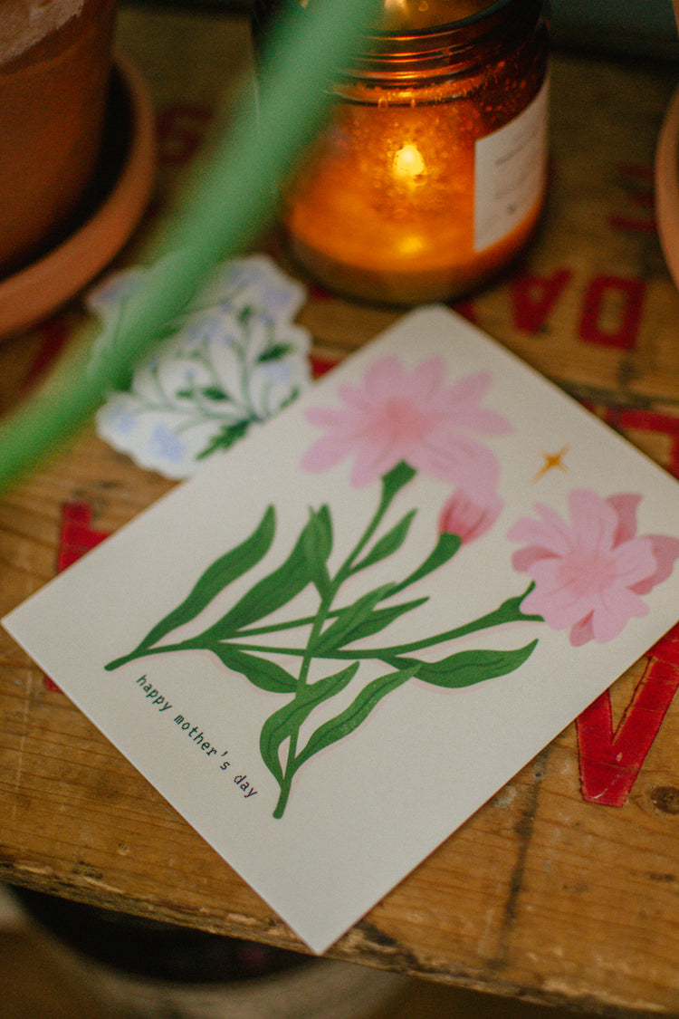 Happy Mother's Day | Pink Carnations Greeting Card