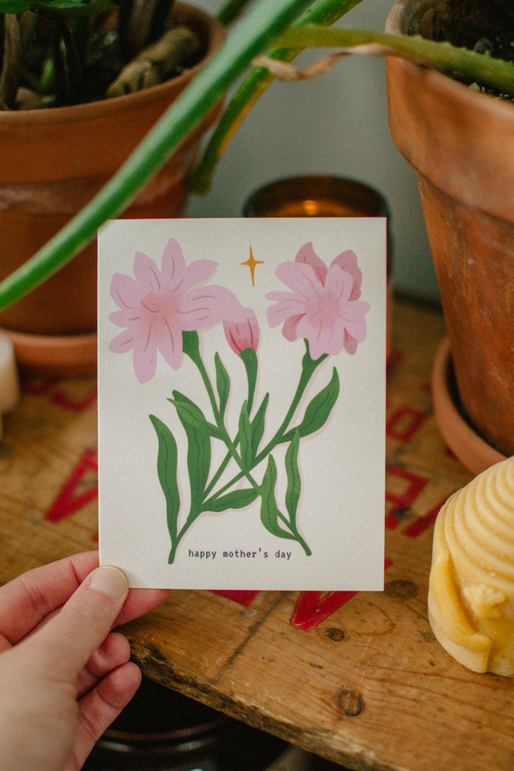 Happy Mother's Day | Pink Carnations Greeting Card