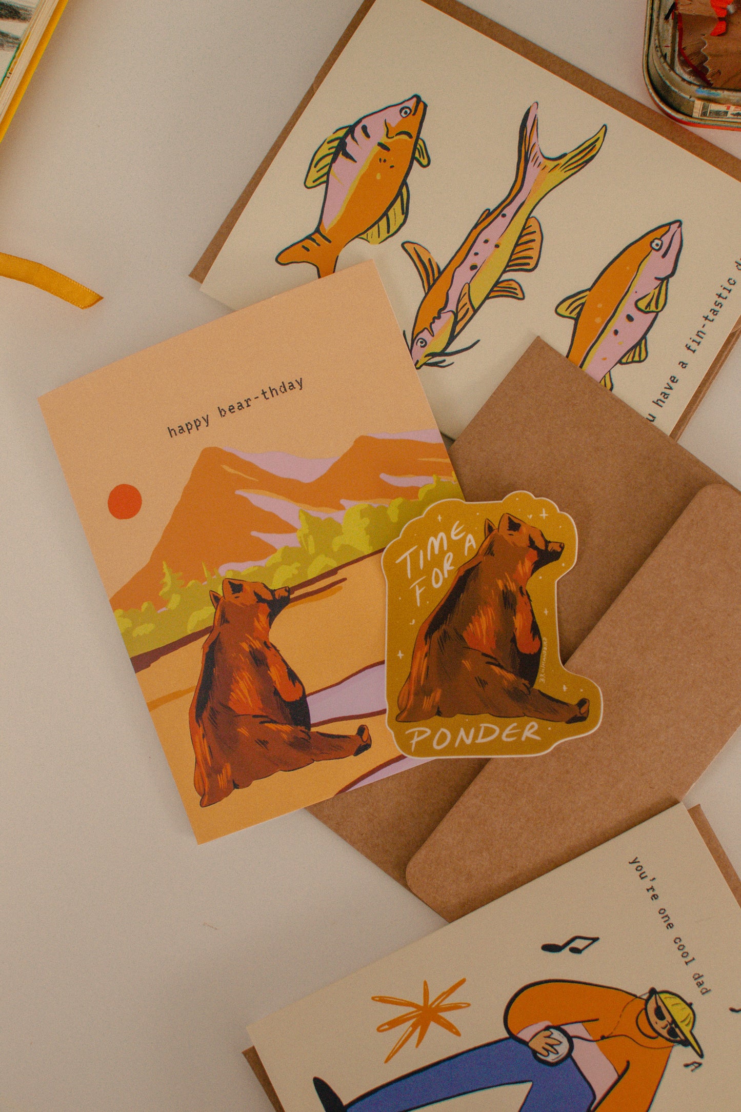 Happy Bear-thday Card | Outdoors Bear Birthday Greeting Card