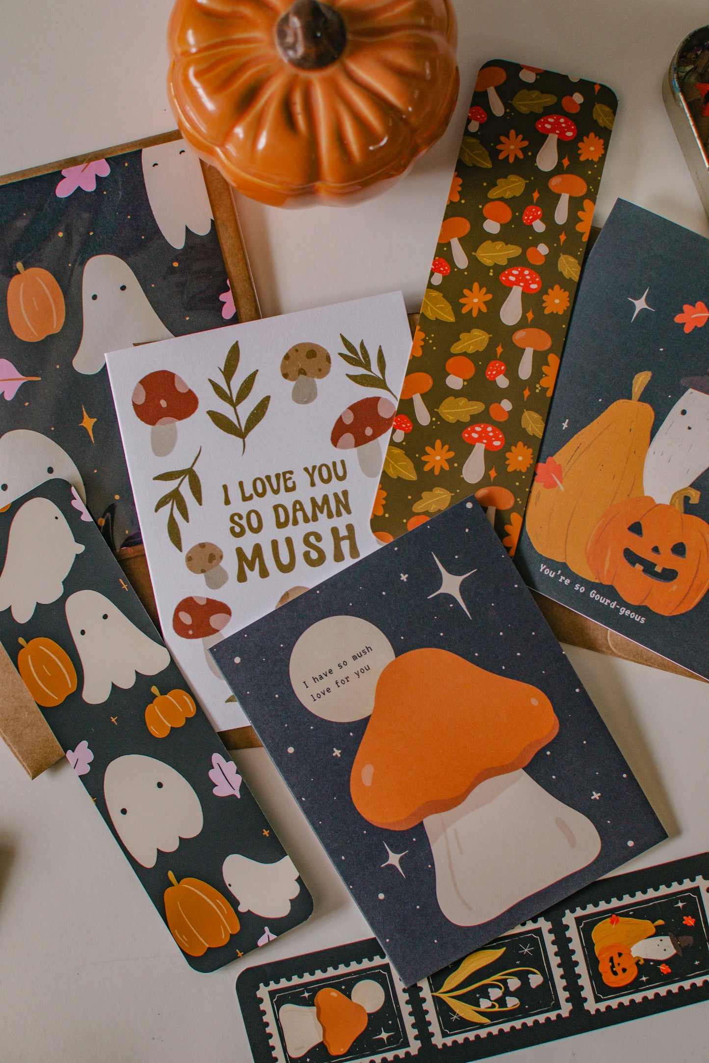 I Have so Mush Love for You Card | Autumn Birthday Mushroom Greeting Card