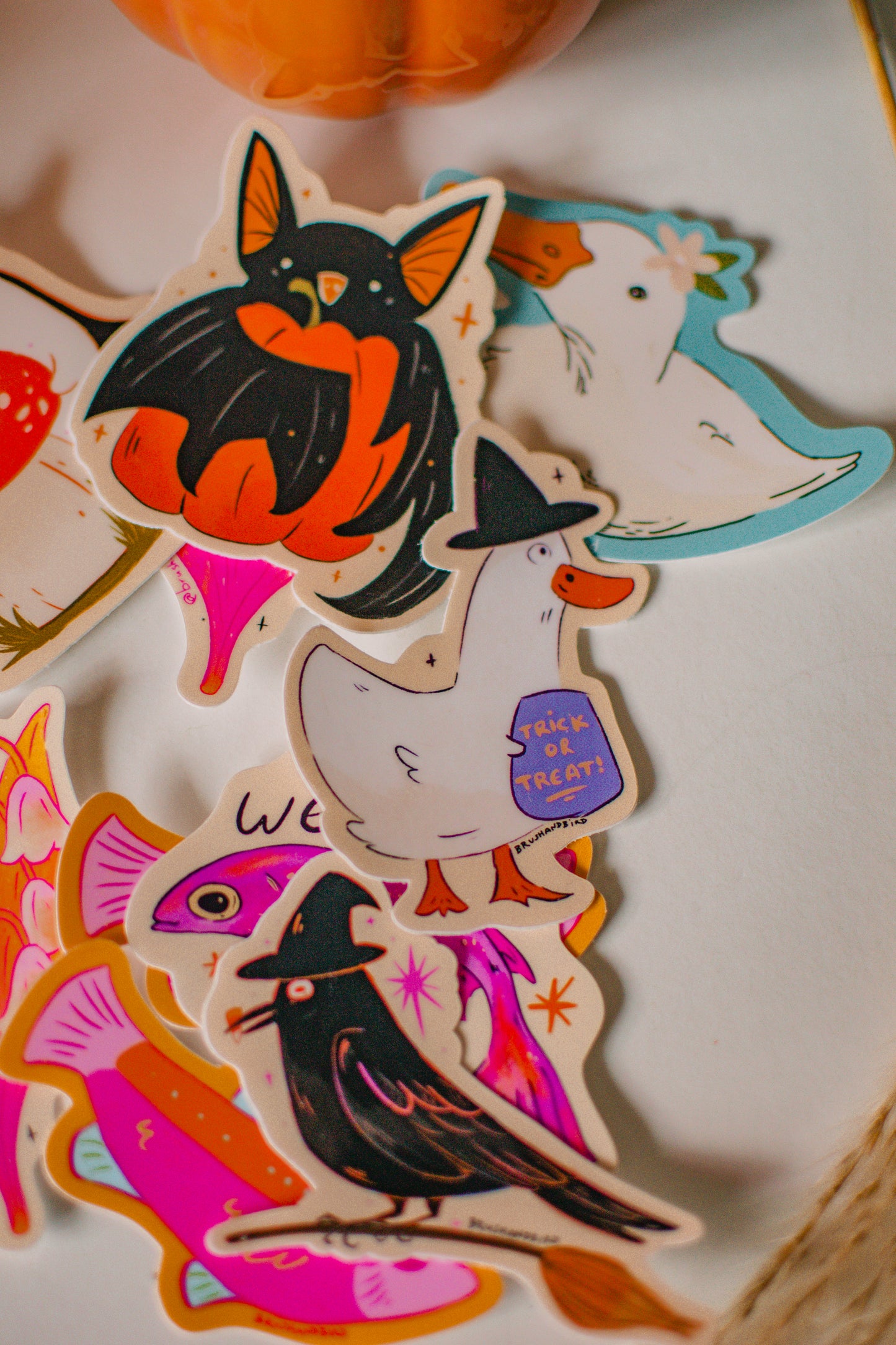 Halloween Duck Sticker | Cute Trick or Treat Diecut Sticker