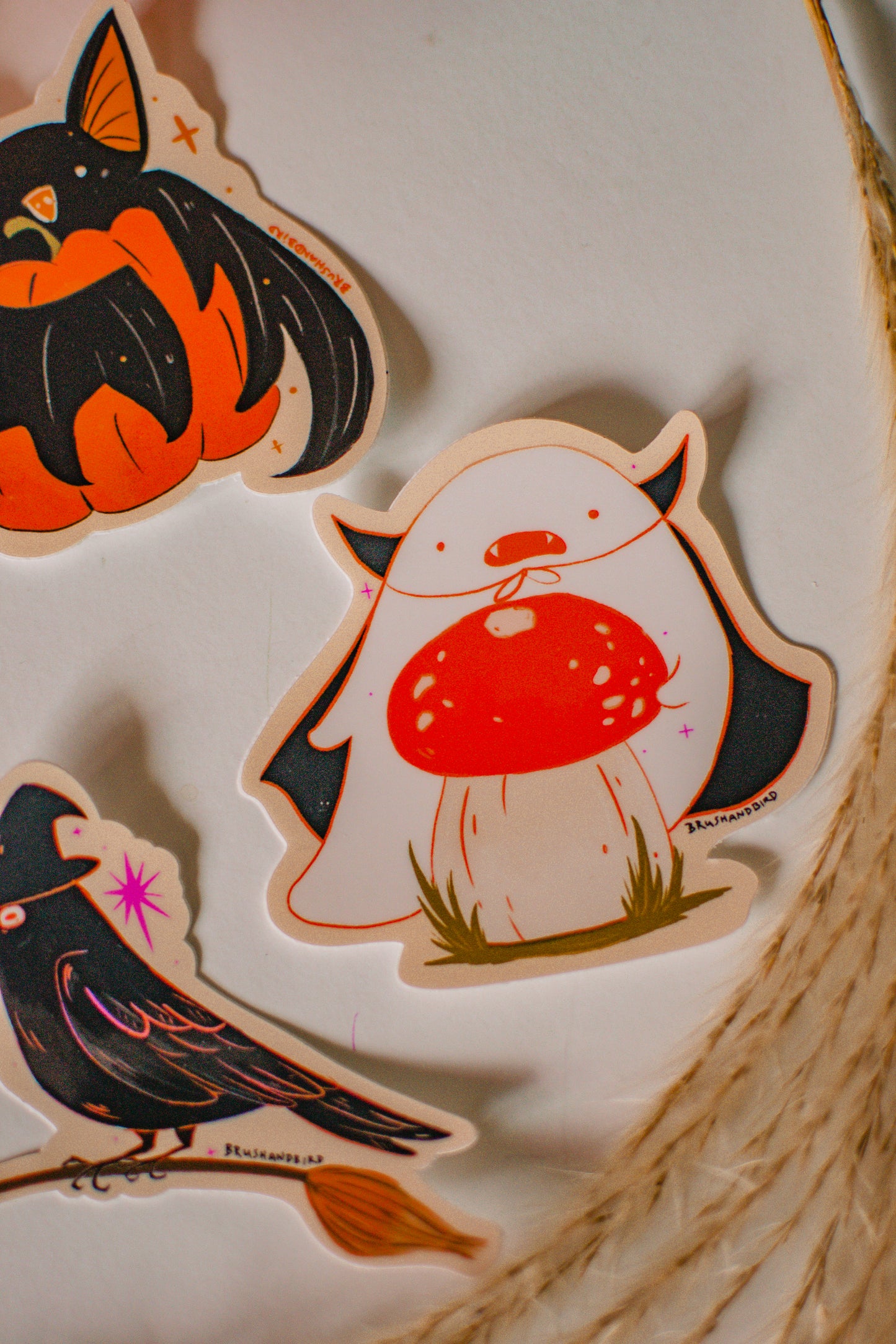 Ghost Vampire Sticker | Cute Halloween Vinyl Die-cut Sticker