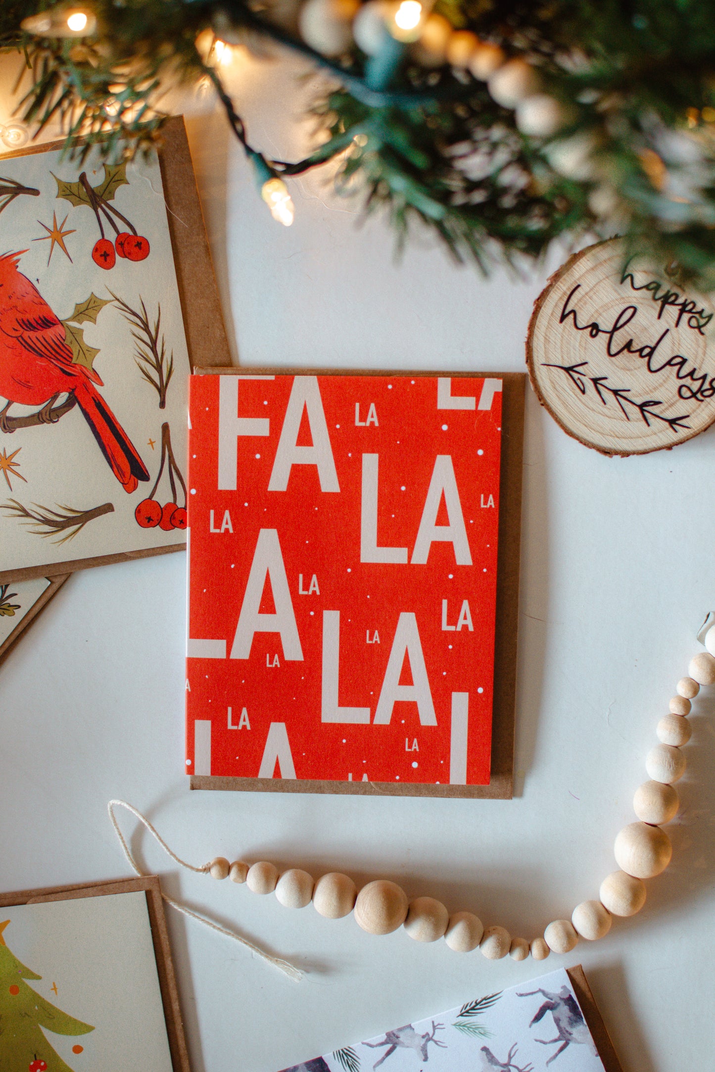 Fa La La Holiday Greeting Card | Christmas Card