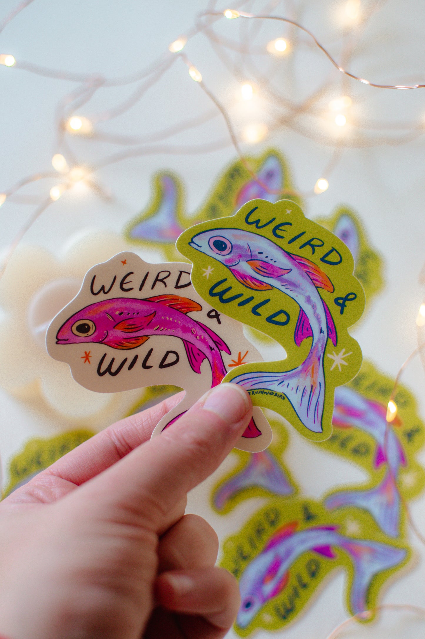 Colourful Fish Sticker | Weird and Wild Fish Vinyl Die Cut Sticker