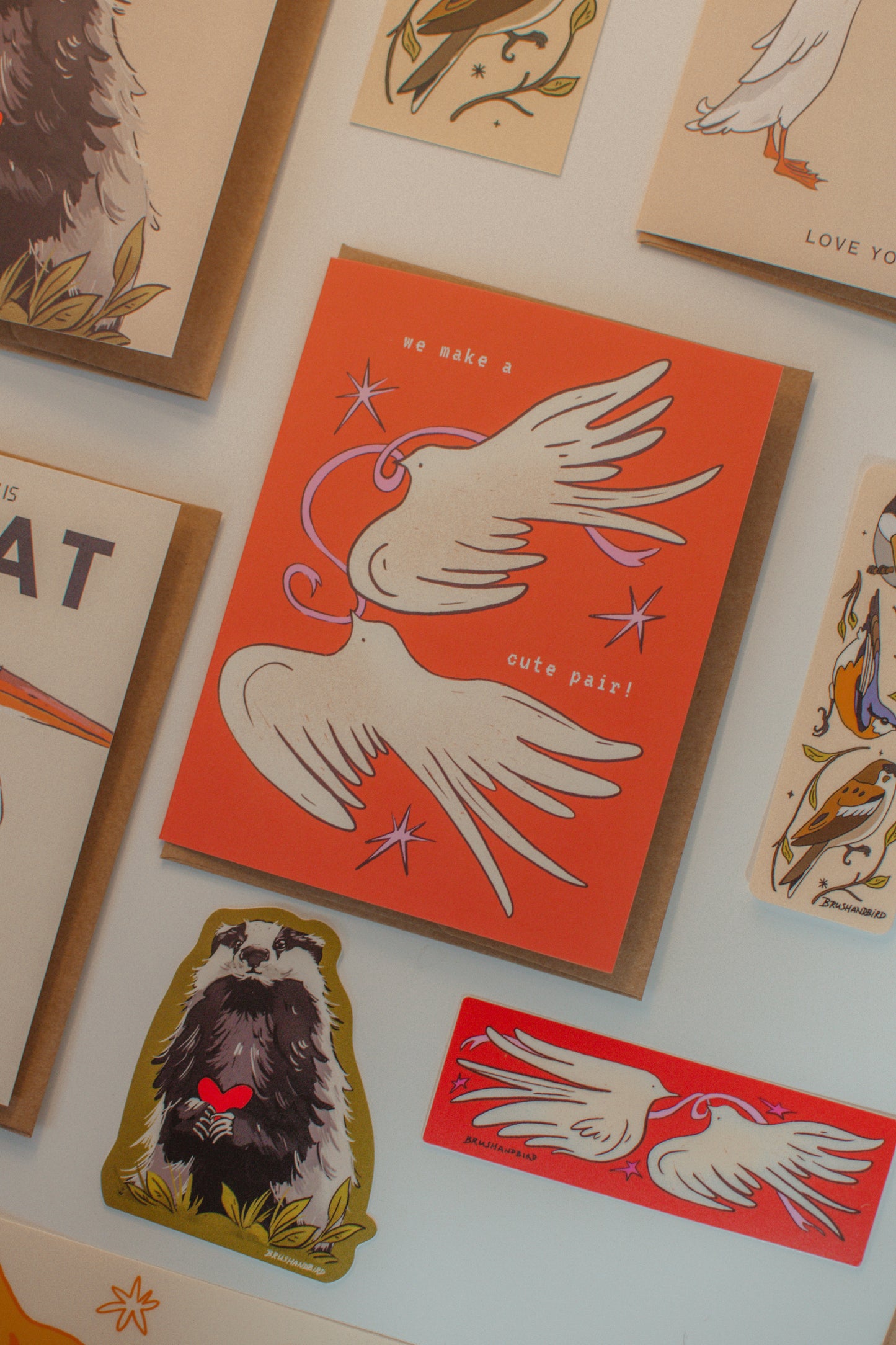 Love Birds Valentine's Day Card | Pair of Birds Greeting