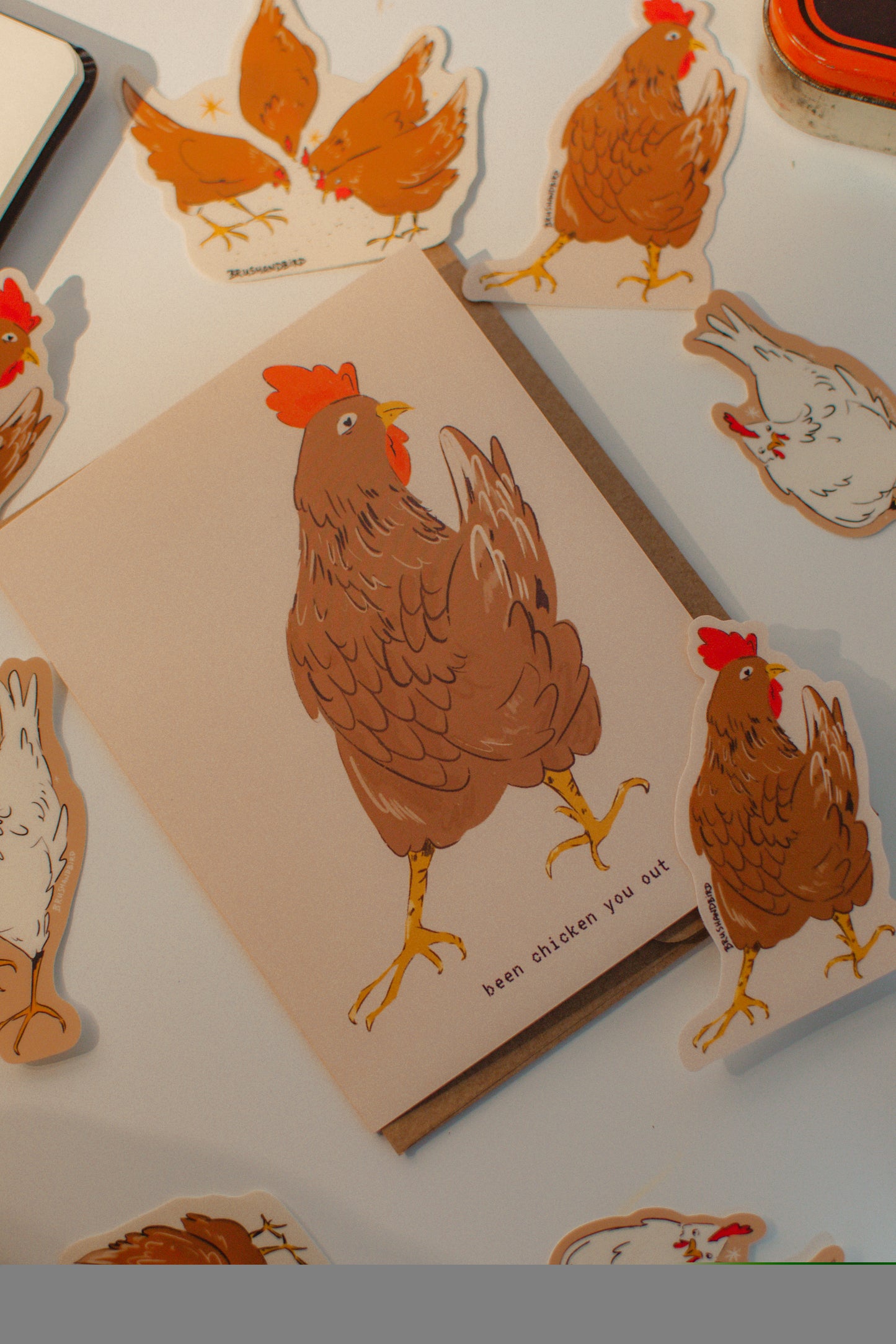 Chicken Pun Anniversary Card | Been Chicken You Out