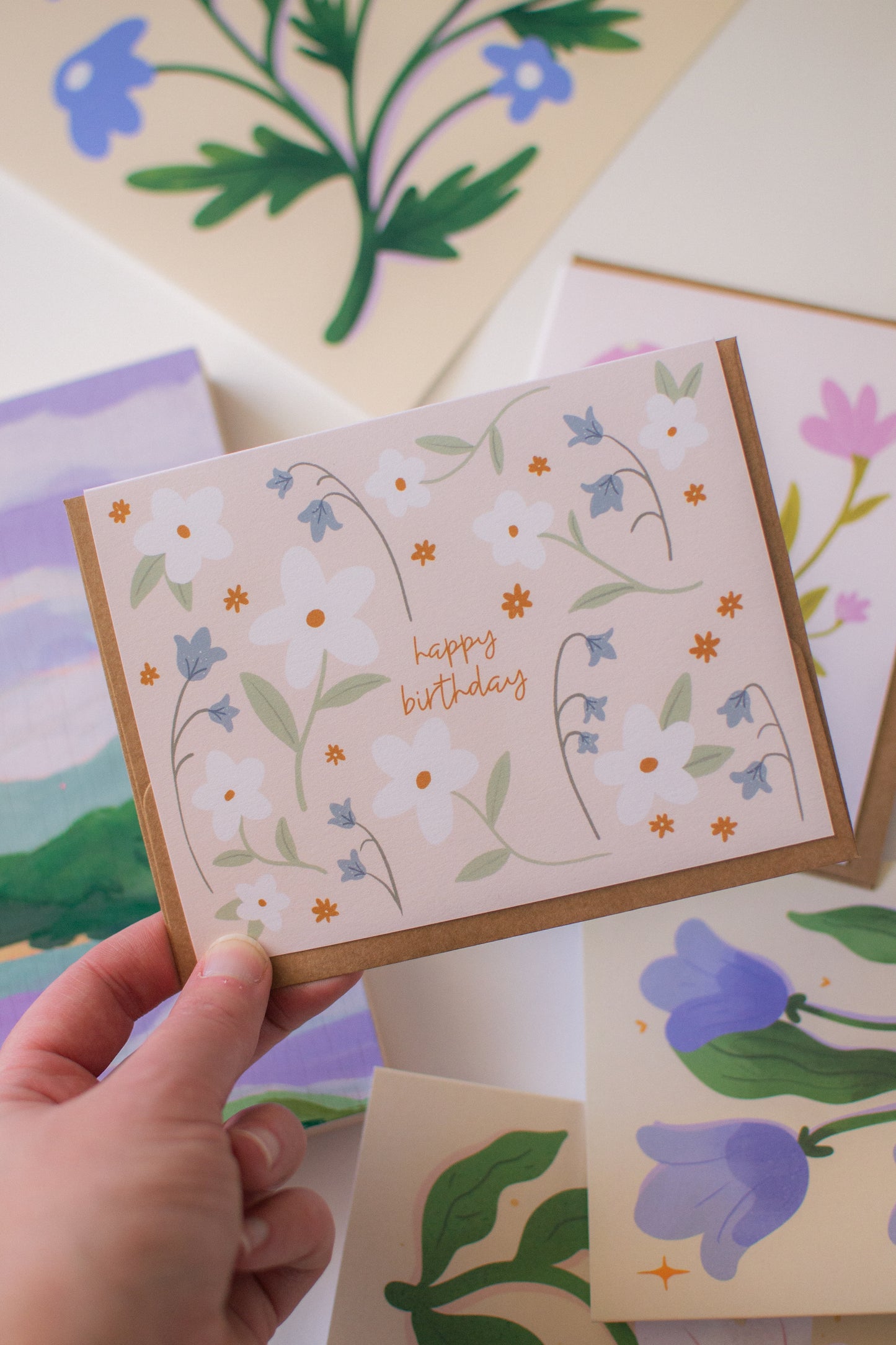 Delicate Floral Birthday Card