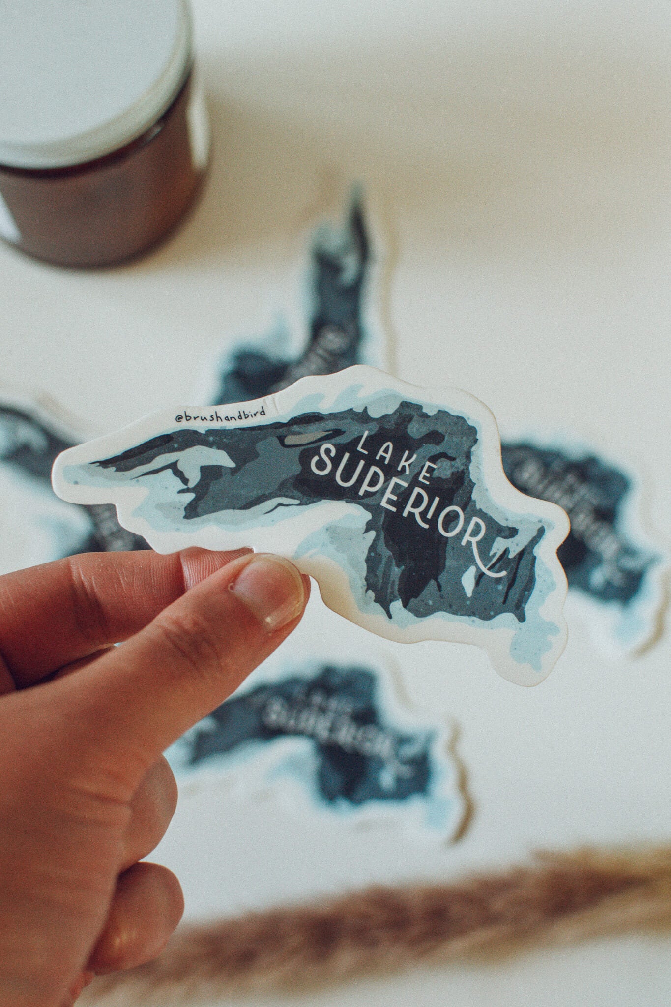 Lake Superior Sticker | Great Lakes Waterproof Vinyl Sticker
