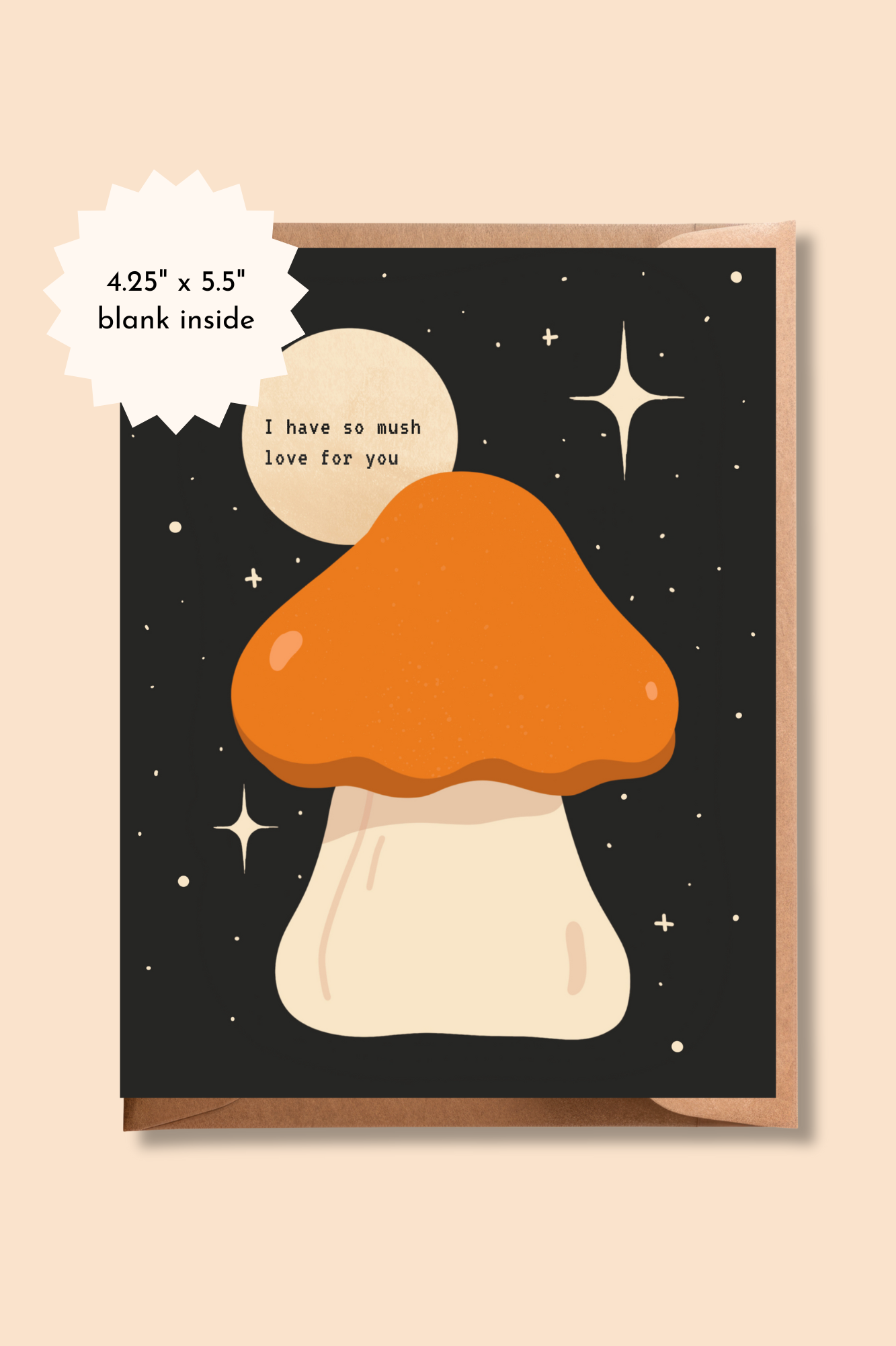 I Have so Mush Love for You Card | Autumn Birthday Mushroom Greeting Card