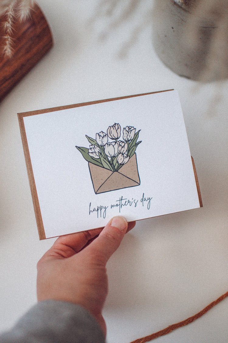 Happy Mother's Day Greeting Card | Tulip Envelope