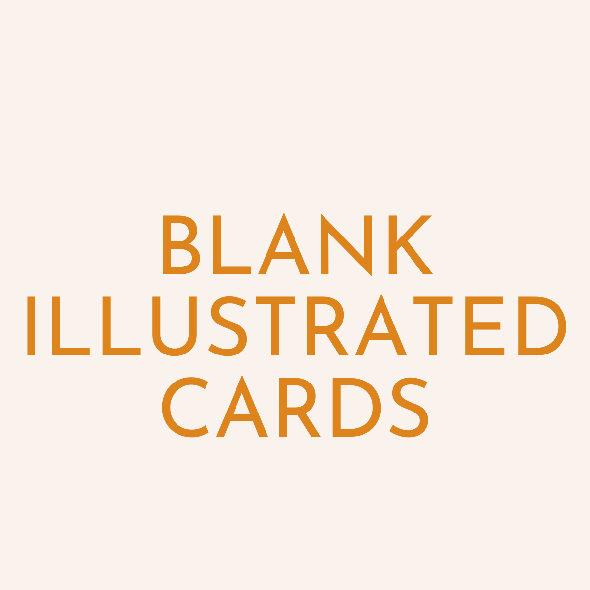 Blank Illustrated Cards