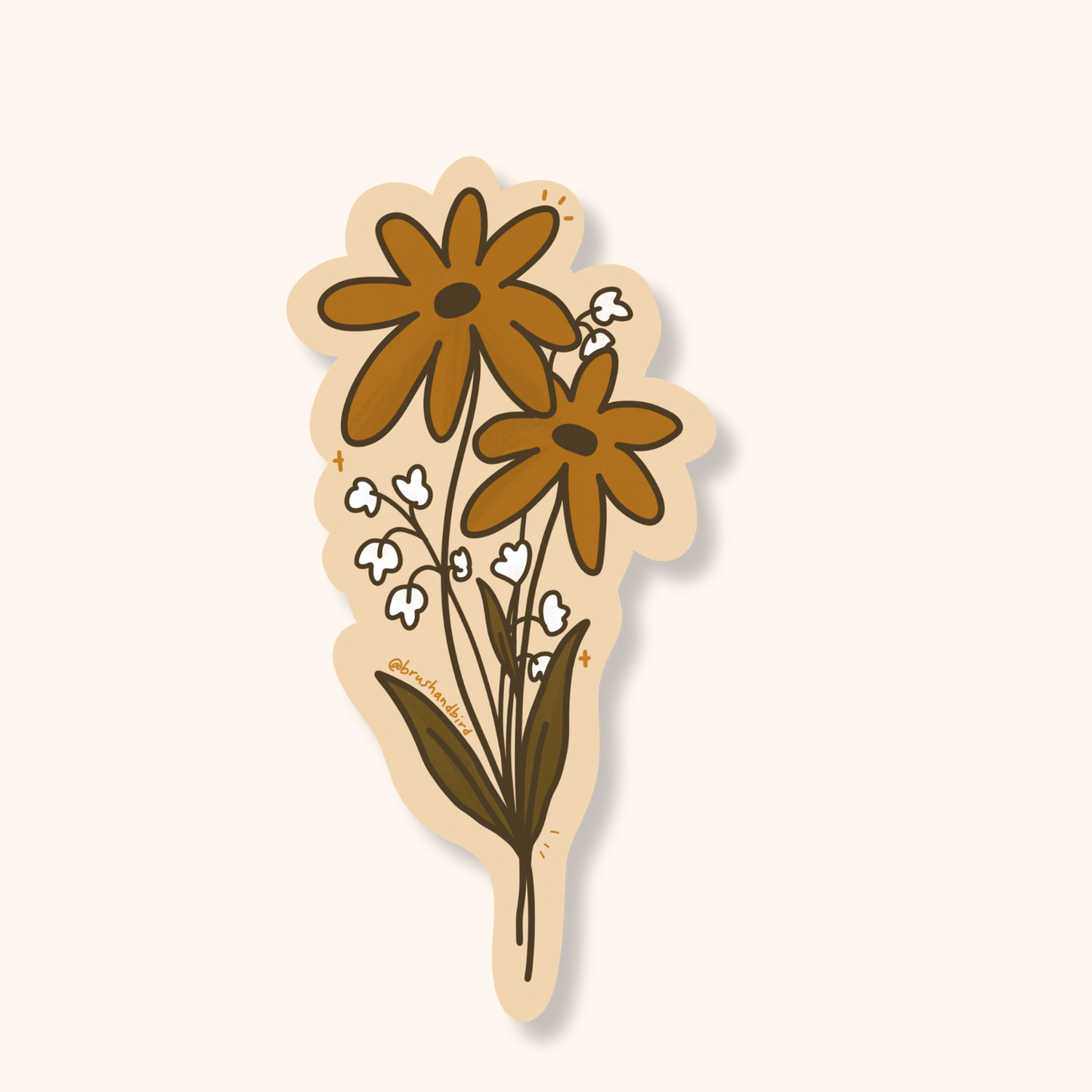 Boho Flower Bouquet Sticker | Grow Wild Vinyl Sticker