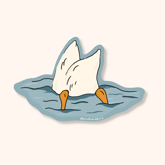 Duck Butt Sticker | Cute Farm Animal Vinyl Sticker