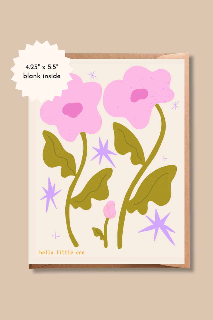 Hello Little One | New Baby Greeting Card