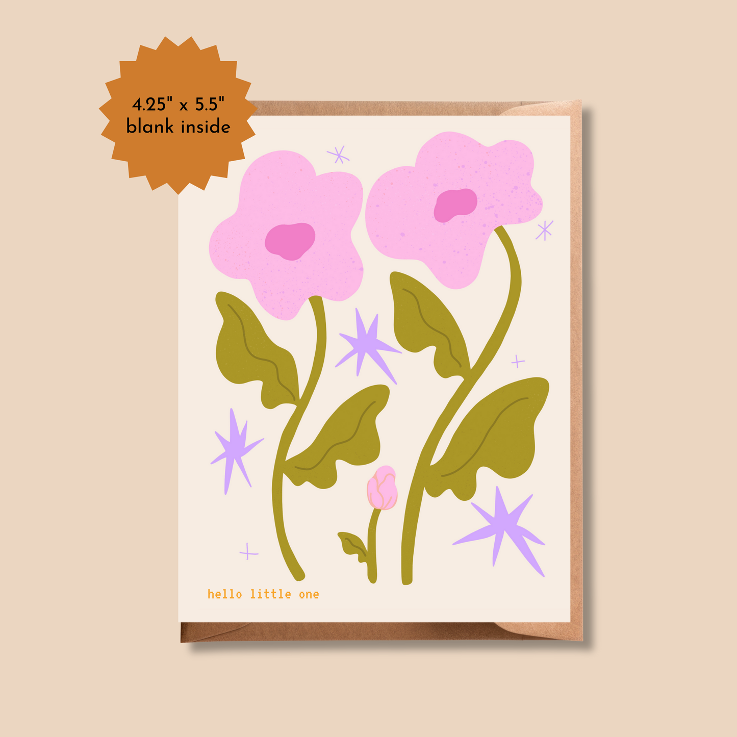 Hello Little One | New Baby Greeting Card