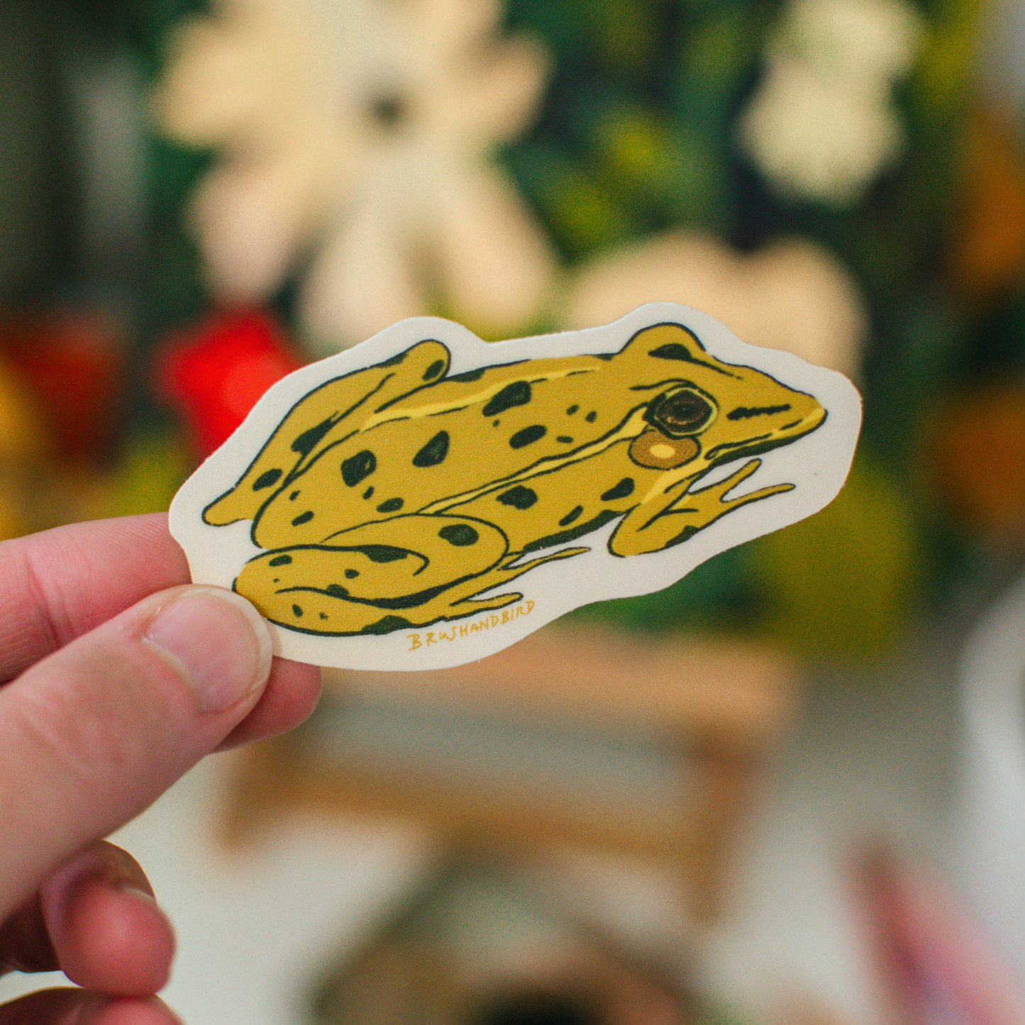 Northern Leopard Frog Sticker | Vinyl Die Cut Animal Sticker
