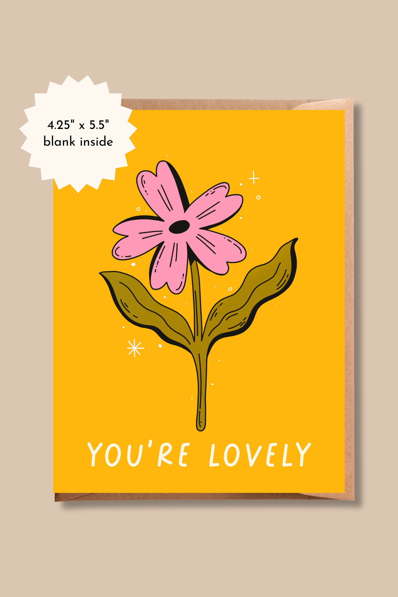 You're Lovely | Cute Floral Greeting Card