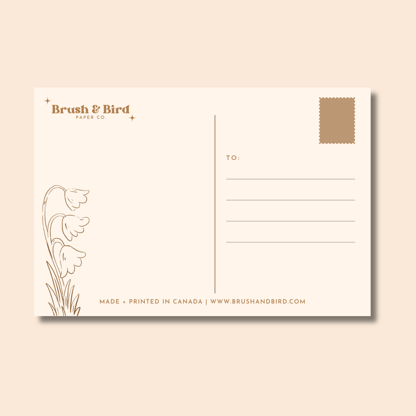 Garden Goose Postcard | 4"x6" Illustrated Animal Postcard