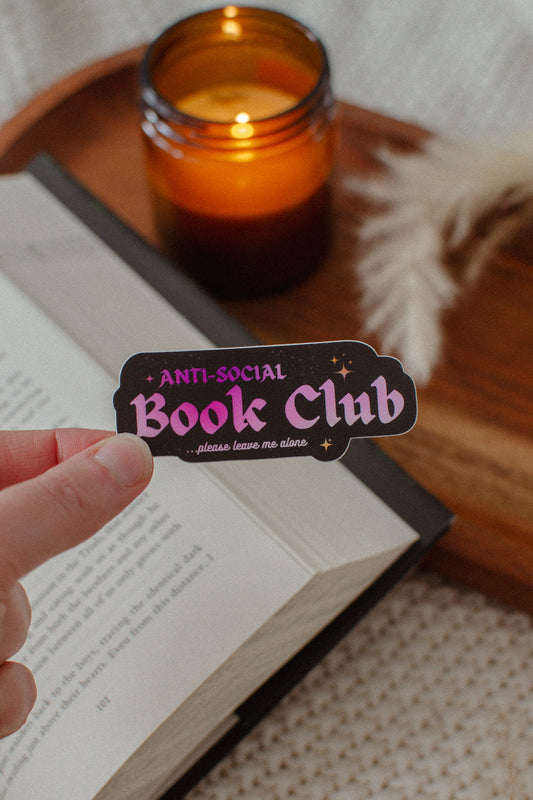 Anti-Social Book Club Sticker | Kindle Vinyl Sticker