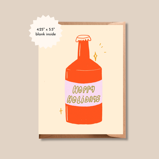 Hoppy Holidays Card | Beer Lover Greeting Card