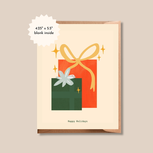 Happy Holidays Greeting Card | Christmas Presents