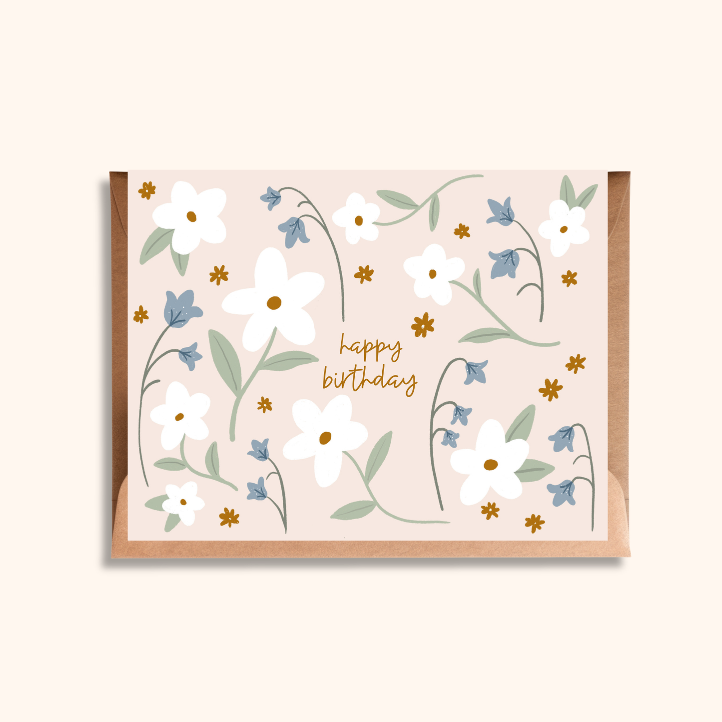 Delicate Floral Birthday Card