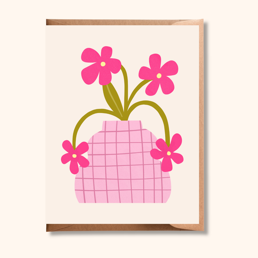 Blank Flower Card | Birthday, Thank You, Congrats, Any Occasion Card