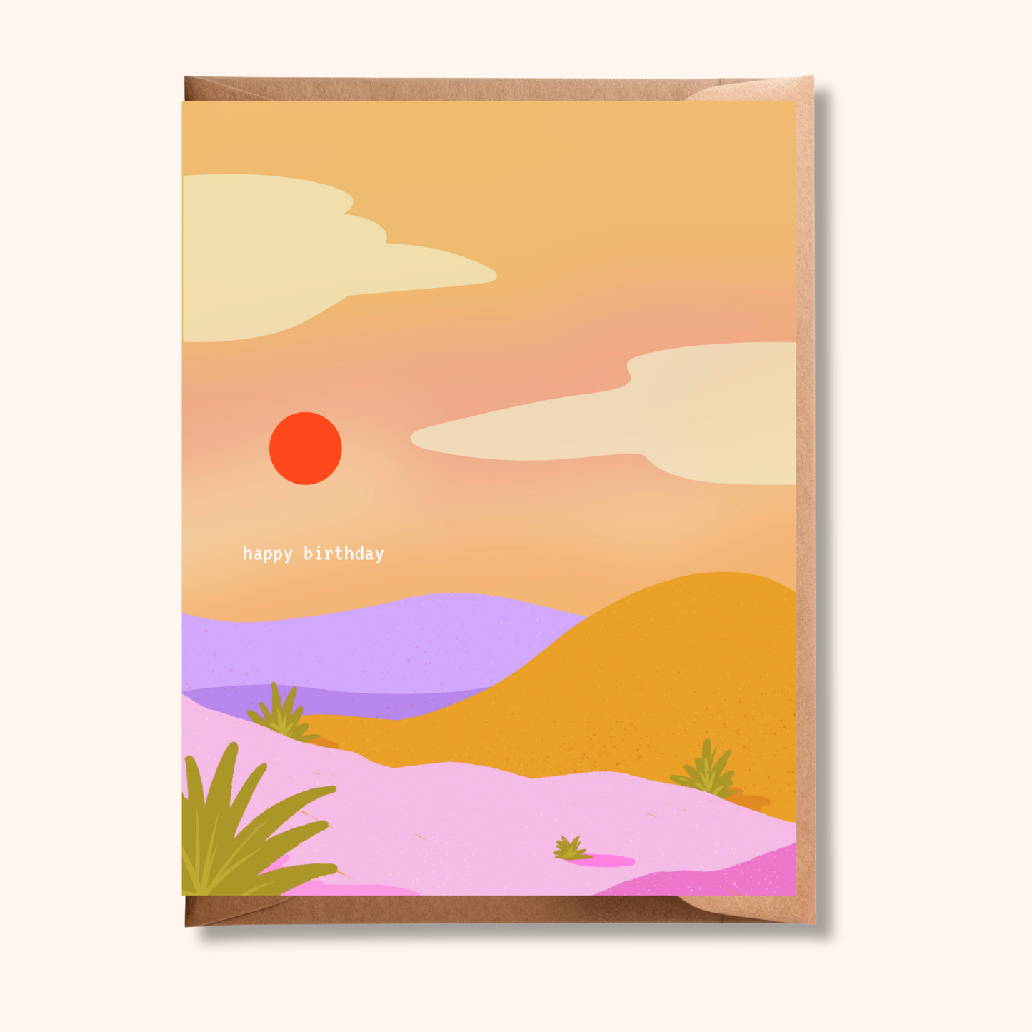 Happy Birthday | Retro Summer, Boho Desert Birthday Card
