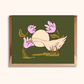 Garden Goose Card | Blank Animal Greeting Card