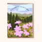 Mountain Meadow Landscape Card | Magnificent Celebration Greeting Card