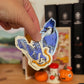 Blue Jay Sticker | Flying Bird with Ribbon Vinyl Sticker | Bird Lover Gift