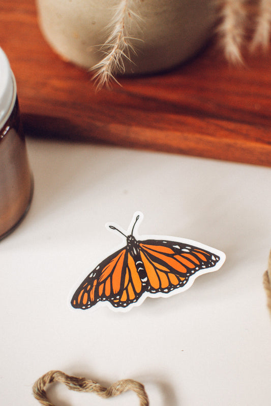 Monarch Butterfly Sticker | Butterfly Vinyl Sticker