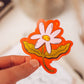 Smiling Daisy Flower Sticker | Floral Waterproof Vinyl Sticker