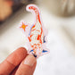 Pink Cat Sticker | Prowling Kitty Vinyl Sticker