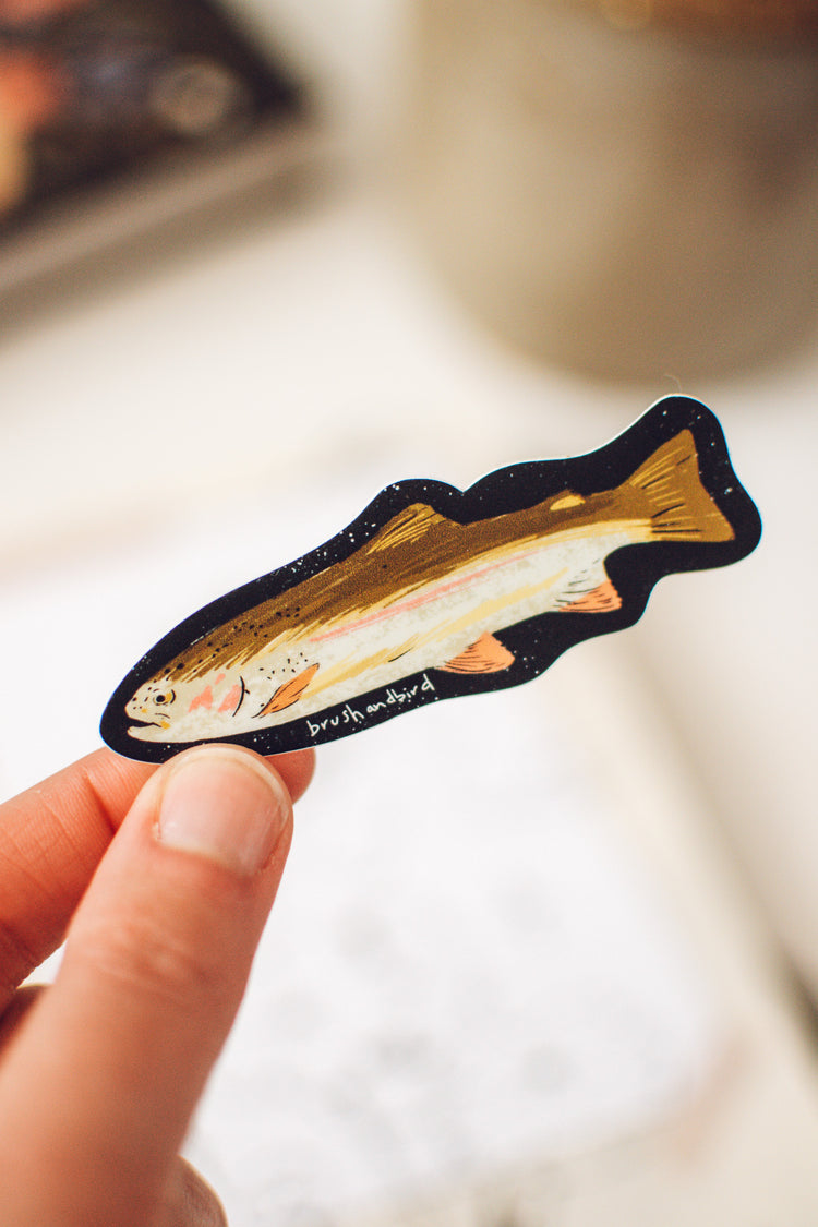 Rainbow Trout Sticker | Wildlife Sticker, Ontario Vinyl Sticker