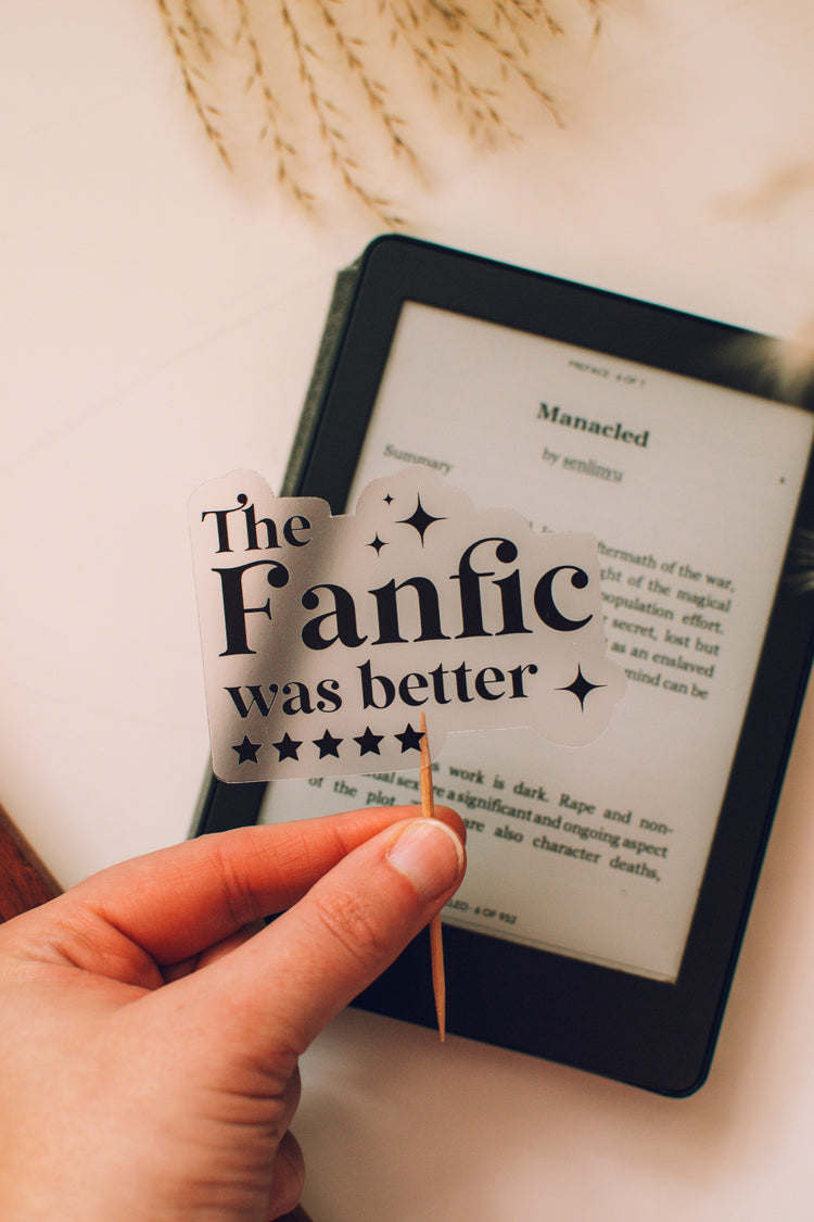 Fanfic Sticker | Ao3 Fanfiction Vinyl Sticker for Kindle