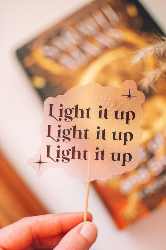 Crescent City - Light it Up Sticker | Sarah J Maas, Book Sticker for Kindle