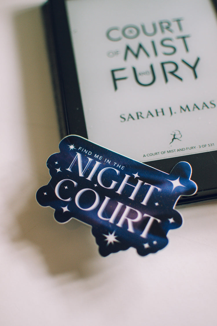 Find Me in the Night Court Sticker | Sarah J Maas, Book Sticker for Kindle