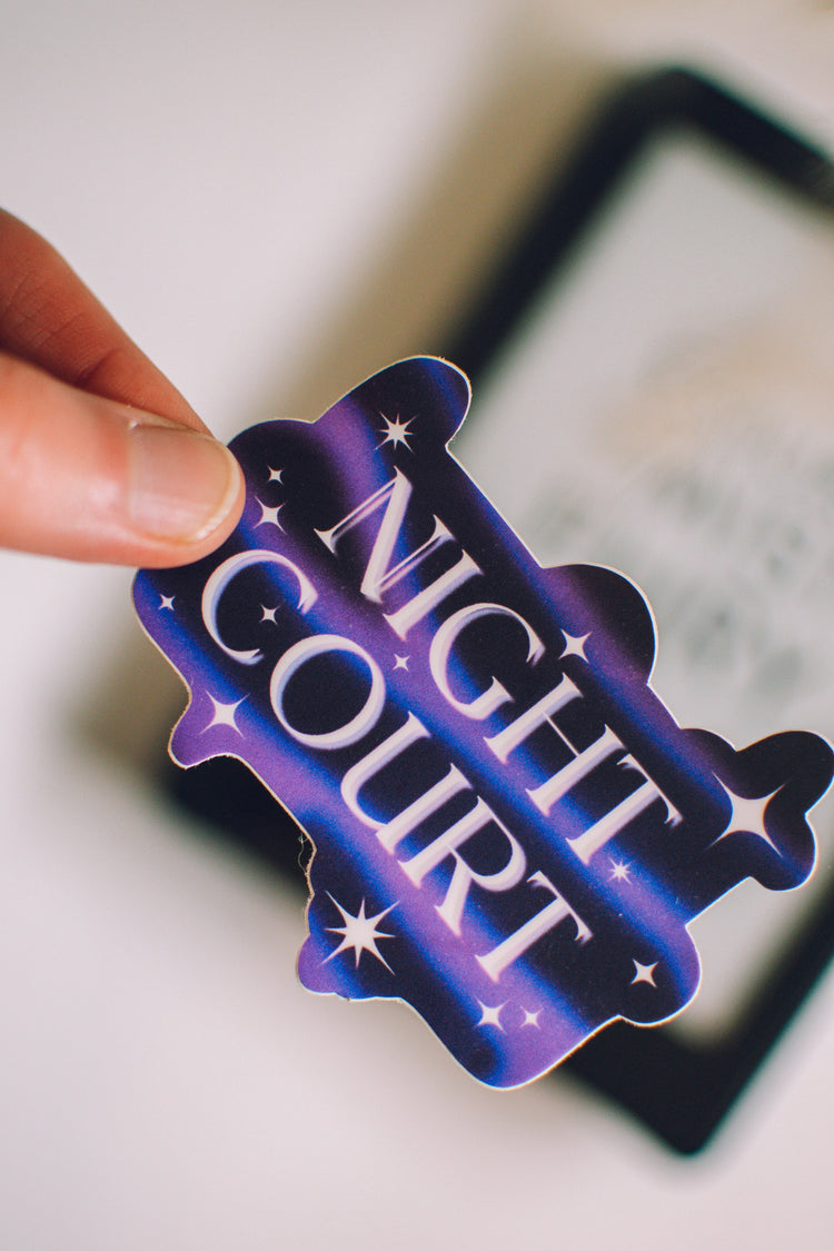 Night Court Sticker | Sarah J Maas, Book Sticker for Kindle