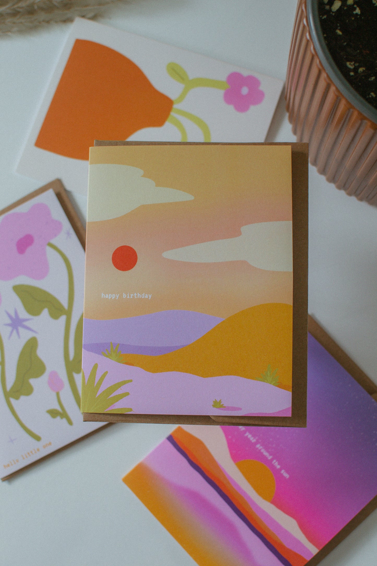Happy Birthday | Retro Summer, Boho Desert Birthday Card