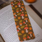 Fall Mushroom Pattern Bookmark | Autumn Leaves and Mushies