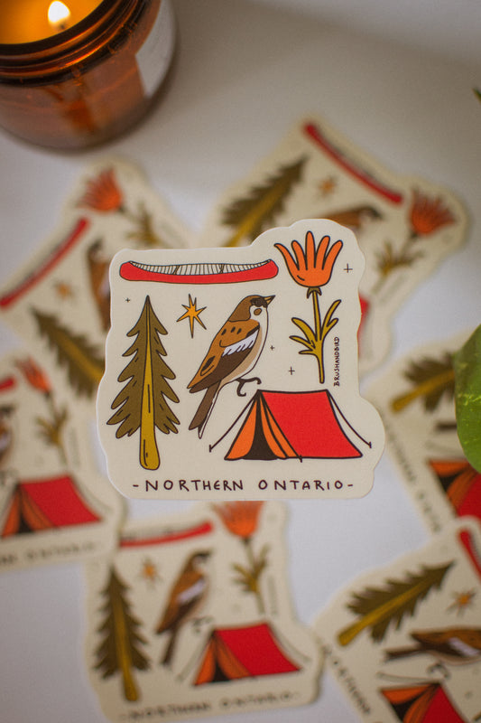 Northern Ontario Sticker | Canadian Wildlife Vinyl Sticker