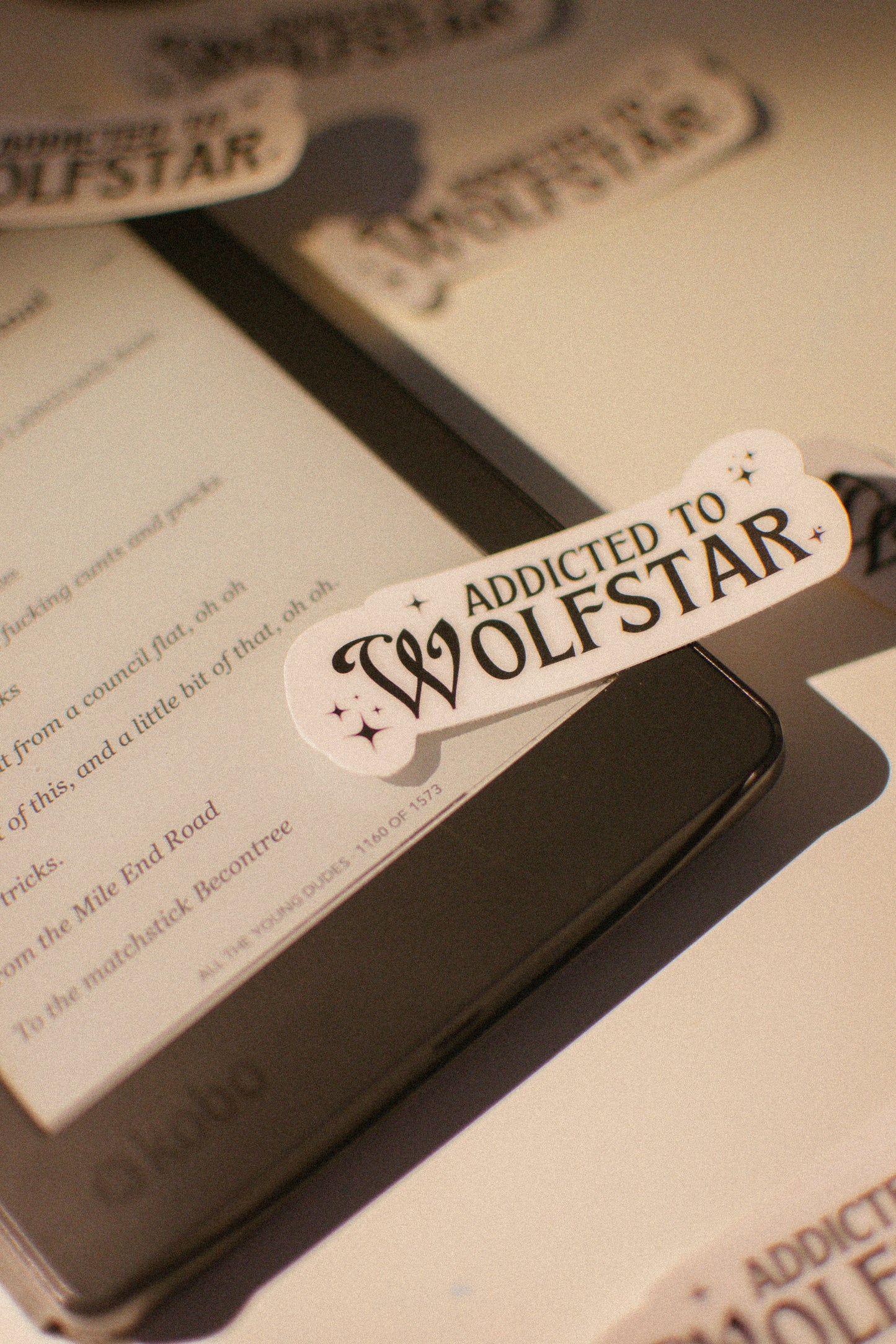 Addicted to Wolfstar Sticker | Ao3, All the Young Dudes, Vinyl Sticker for Kindle