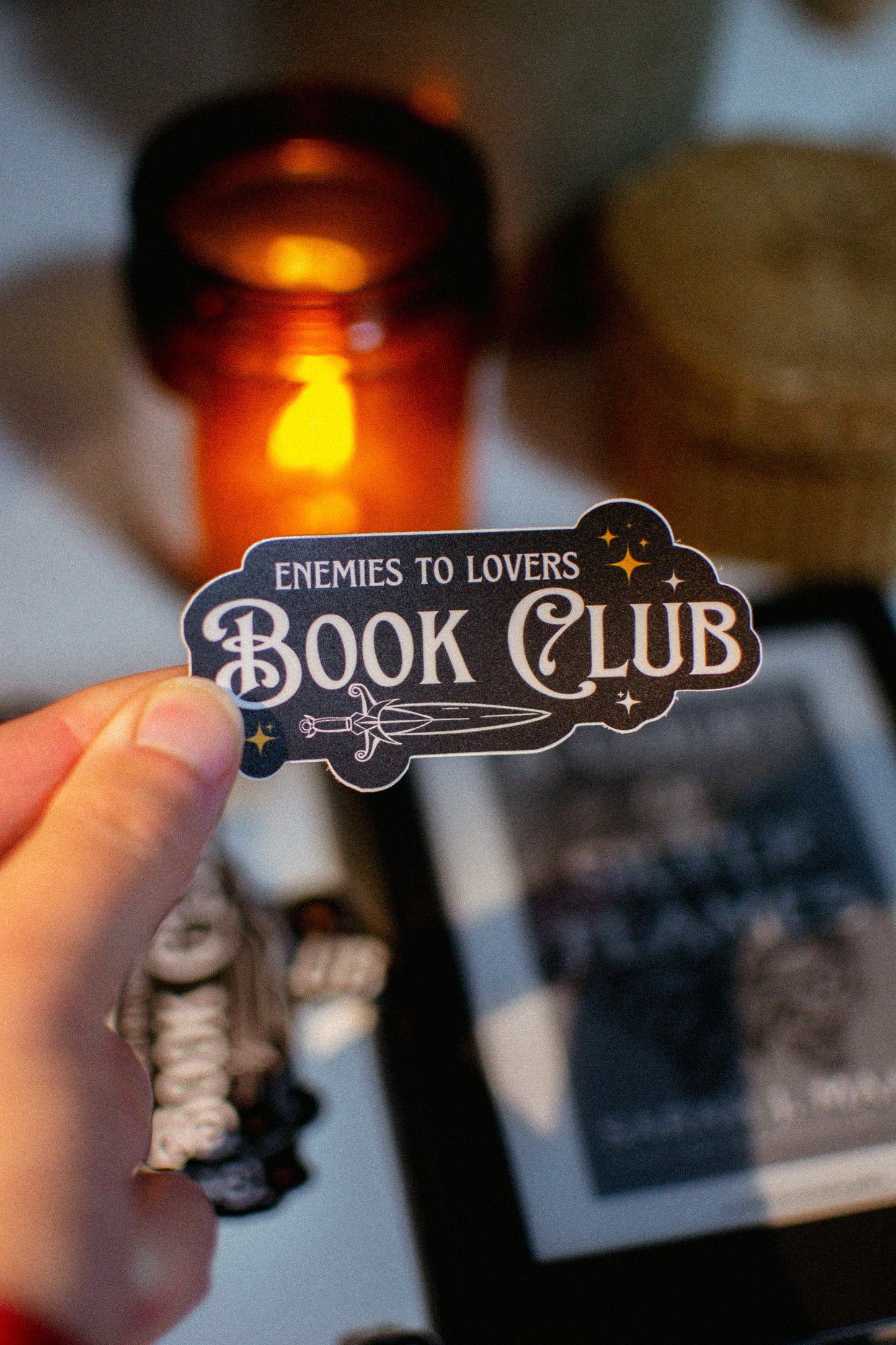 Enemies to Lovers Book Club Sticker | Romantasy Trope Vinyl Sticker