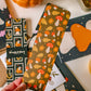 Fall Mushroom Pattern Bookmark | Autumn Leaves and Mushies