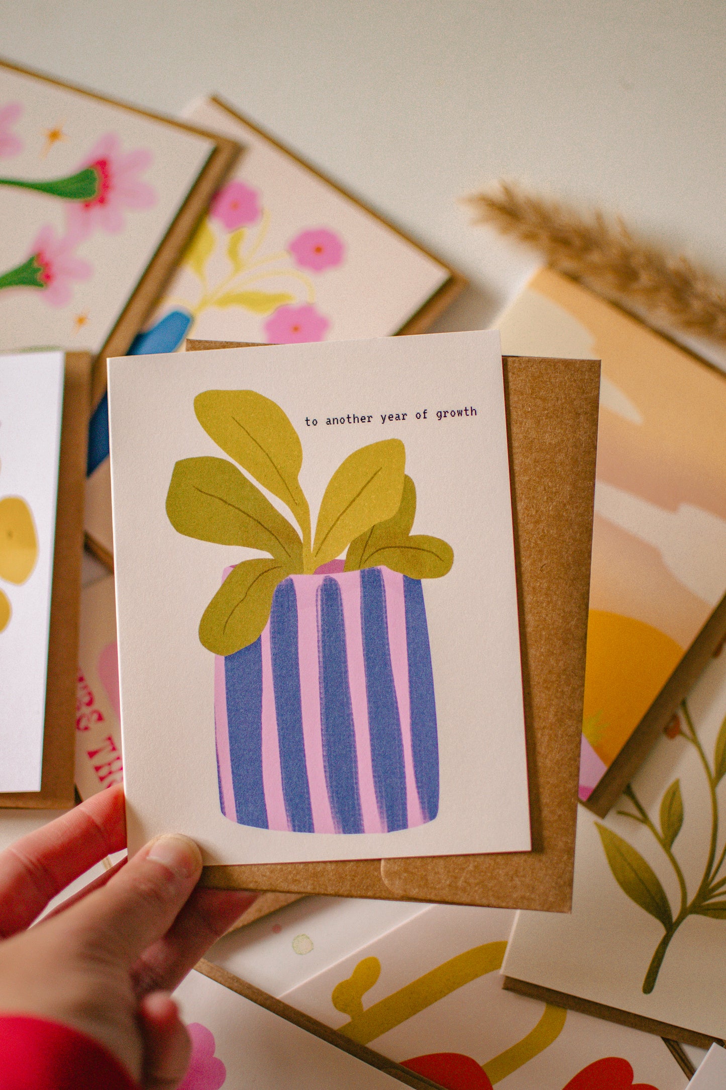Another Year of Growth Card | Plant Lover Birthday Card
