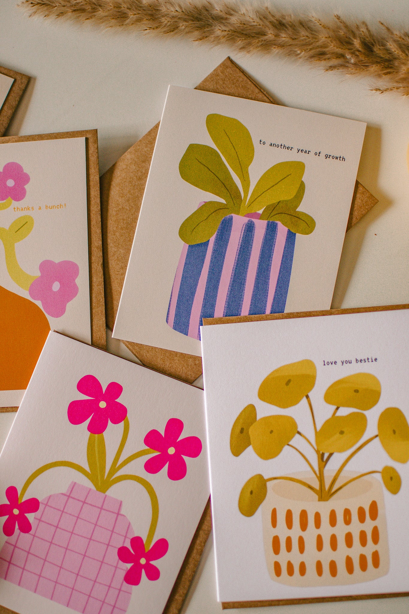 Love you Bestie Galentine's Day Card | Pilea Plant, Friendship Plant Greeting Card