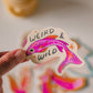Pink Fish Sticker | Weird and Wild Colorful Fish Vinyl Decal